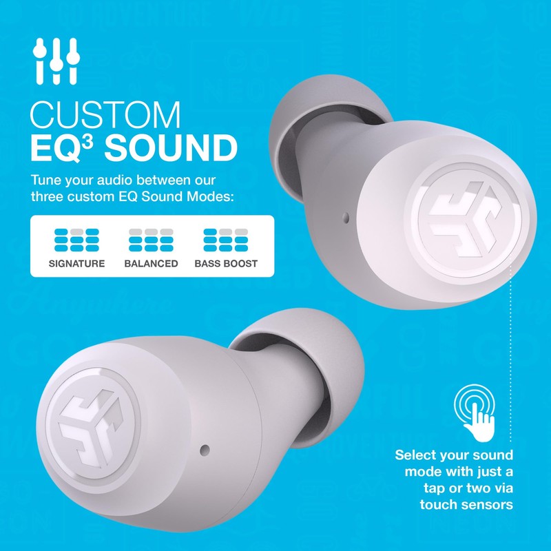 JLab Go Air Pop True Wireless Earbuds, In Ear Headphones,