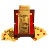 Luxurious 24K Gold Plated Playing Cards Case and Certificate with