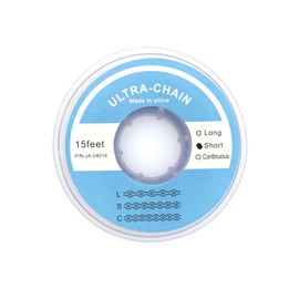 RUCYAI 15Feet Dental Orthodontic Elastic Rubber Power Chains Braces Bands Long/Closed/Short (Short, Dark Blue)