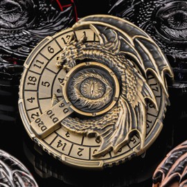 KERWELLSI 7 in 1 Fidget Spinner for DND Dice Set D&D