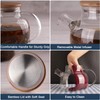 CnGlass Glass Teapot Stovetop Safe,20.3 oz Clear Tea pot with