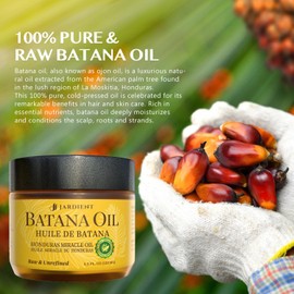 Raw Batana Oil for Hair Growth: Dr Sebi Organic Batana Oil from Honduras