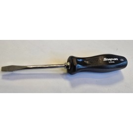 Snap-on New Snap-on ™ Tools BLACK Plastic Hard Handle 1/4" Flat Head Screwdriver SDD4A