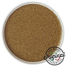 Seat Flor SRL® Coloured Sand for Vase Decoration 0.5 mm Bag of 1 kg Approx. (25 Colours Available) (Gold)