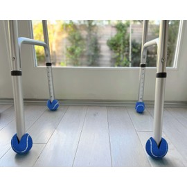 AHS American Hospital Tennis Balls for Walker Legs Tennis Balls for Walkers for Seniors | Complete Support & Surface Protection | Pack of 4 Precut (Blue)