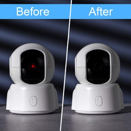 4 Blätter LED-Lichtblockierende Aufkleber LED Abdeckung Lichtdimmer Folie Selbstklebend Lichtblocker Aufkleber für Elektronikgeräte Haushaltsgerät Router Abdunkeln (Schwarz Weiß)