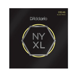D'Addario NYXL0946 Nickel Wound, Super Light Top/Regular Bottom, 09-46 12-pack