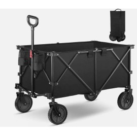 Wagon Folding Cart Collapsible Garden Beach Utility Outdoor Camping Sports
