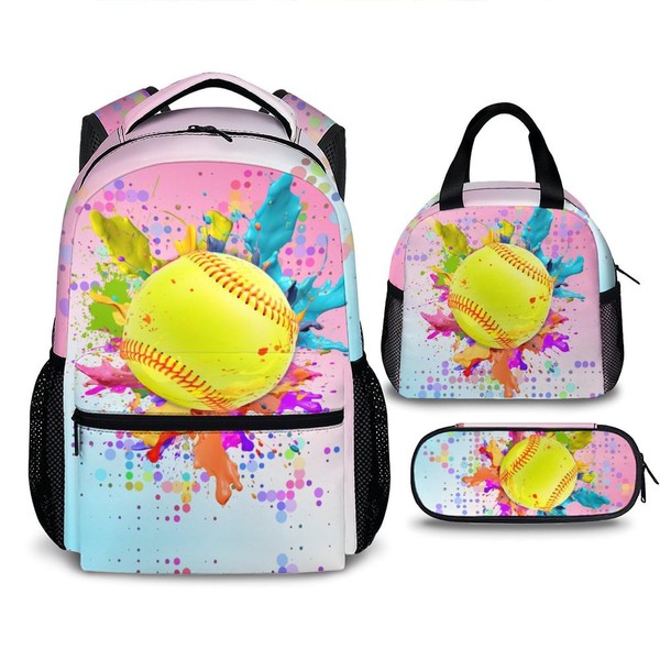 Homexzdiy Kids Backpack with Lunch Box Set for Boys Girls,