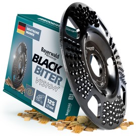 Bayerwald “Black Biter” Rasp Shaping Disc | For Fast, Rough Grinding of Wood and Engineered Wood | For Angle Grinders