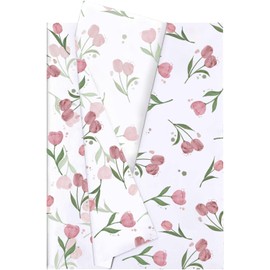 Jwssor Tissue Paper Sheets,20sheets 50x35cmFlower Wrapping Papers,Pastel Tissue Paper