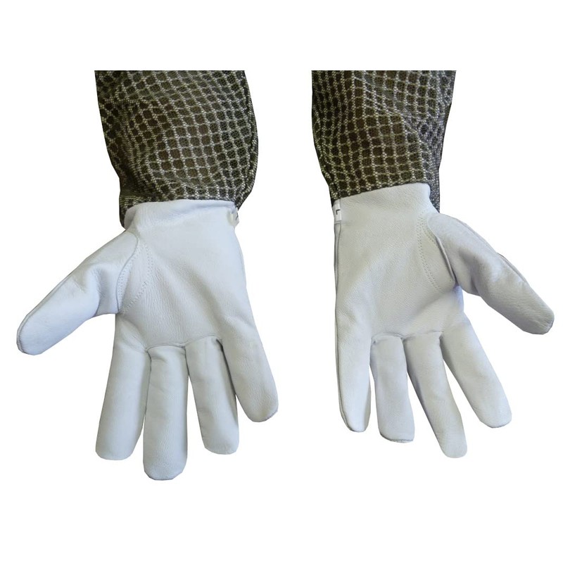 AGS Beekeeper gloves 3 Layer Ultra Ventilated Green Bee keeping