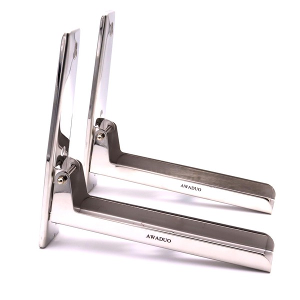 AWADUO Stainless Steel Microwave Oven Rack, Retrackable Foldable Microwave Oven