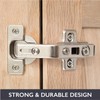 Ilyapa Corner Cabinet Hinges Satin Nickel, 2 Pack - Self