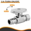2-PCs HeSun Expansion Pex Straight Stop Valve, 1/2" PEX-A x