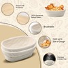 Set of 6 Proofing Basket, 6 inch Oval Banneton Sourdough