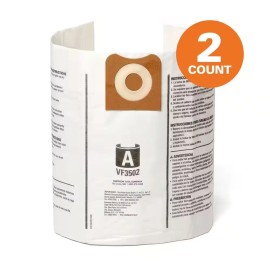 Wet/Dry Shop Vacuums Dust Bags 2-Pack for 12-16 Gal Wet Dry Shop Vac High-Efficienc