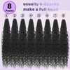 FANWYFYU Boho Faux Locs Crochet Hair 8 Packs Goddess Locs