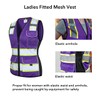 Dib Safety Vest for Women with Pockets, Mesh Reflective Vest