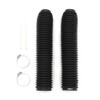 2 Pack Black Universal Dirt Bike Fork Boots Gaiters with