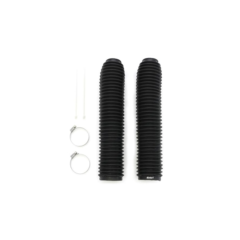 2 Pack Black Universal Dirt Bike Fork Boots Gaiters with