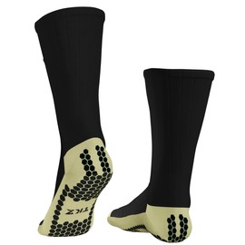 Tekkerz Performance Non-Slip Athletic Socks – Anti-Slip, Blister-Resistant Grip for all sports (US, Alpha, Large, Regular, Regular, Black)