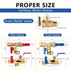 3/4 Inch GUOFIS IPS Tankless Water Heater Valve Kit with