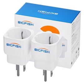 Bigfish Travel Adaptor USA Adapter Socket 2 Pack Adapter USA Germany Plug Travel Adapter Thailand Type B Adapter for EU to America/Canada/Thailand/Mexico/Wall/Charger/Charging Station, White