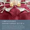 Elrene Home Fashions Caiden Elegance Damask Napkin Set of 4,