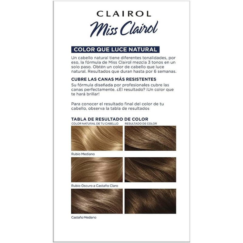 Miss Clairol Tinte Permanente 61 Rubio Cenizo Oscuro