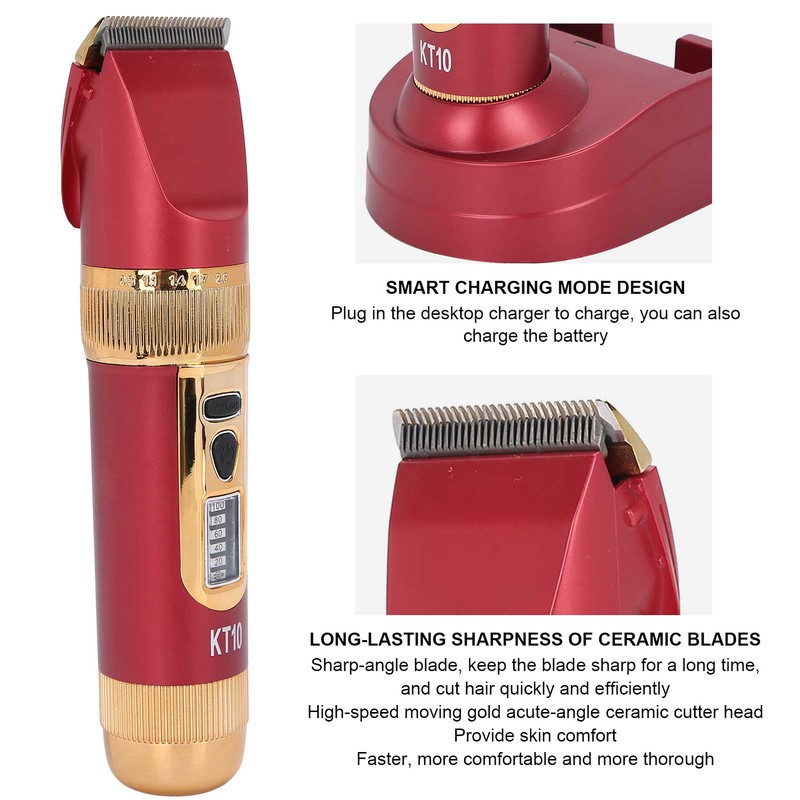 Hair Clipper Kit Rechargeable Men Hair Trimmer Barber Cutter for