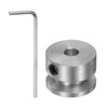 sourcing map Single Groove Pulley 4 mm Fixed Bore 16
