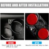 Car Cup Holder Coaster, 2 PCS Carbon Fiber Non-Slip Embedded