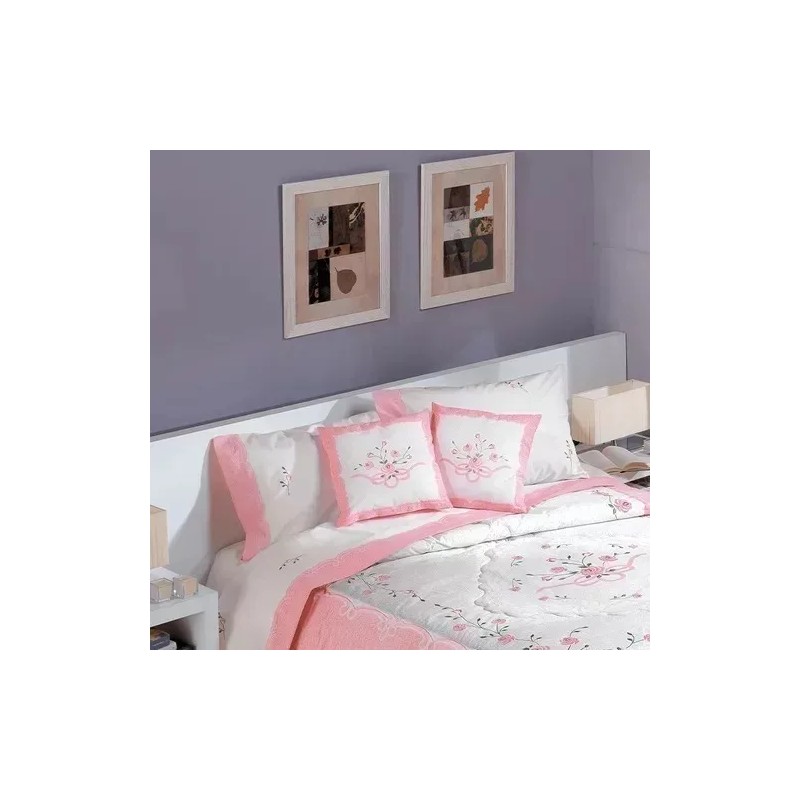 Primavera Colcha Bombon Matrimonial +cojines Algodón Competition