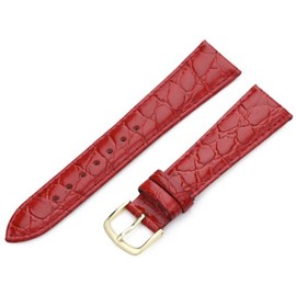 Hadley-Roma 20mm 'Men's' Leather Watch Strap, Color:red (Model: MSM717RQ 200)