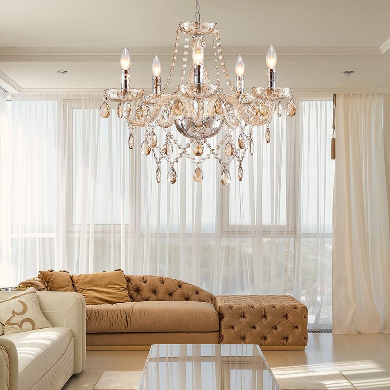 Saint Mossi 5 Light Modern K9 Crystal Chandelier for Dining