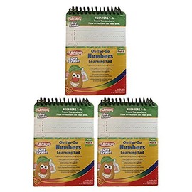 Set of 3 Playskool Dry Erase On-The-Go Numbers(1-20) Learning Pad