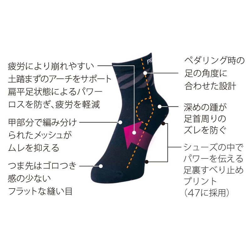 Pearl Izumi Men's Cycling Socks 47, 4 black red
