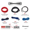 4 Gauge Amp Wiring Kit by InstallGear - Complete Subwoofer