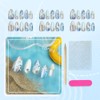30 uñas postizas de verano para playa, estilo almendra, estilo