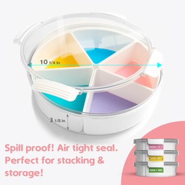 Sensory Bin with Lid: Filler, Sand & Tools Included - Preschool and Toddlers Sensory Activities for Learning & Fine Motor Skills for Kids (Unicorn Rainbow)