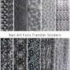 20 Rolls Black White Lace Foil for Nails Lace Nail