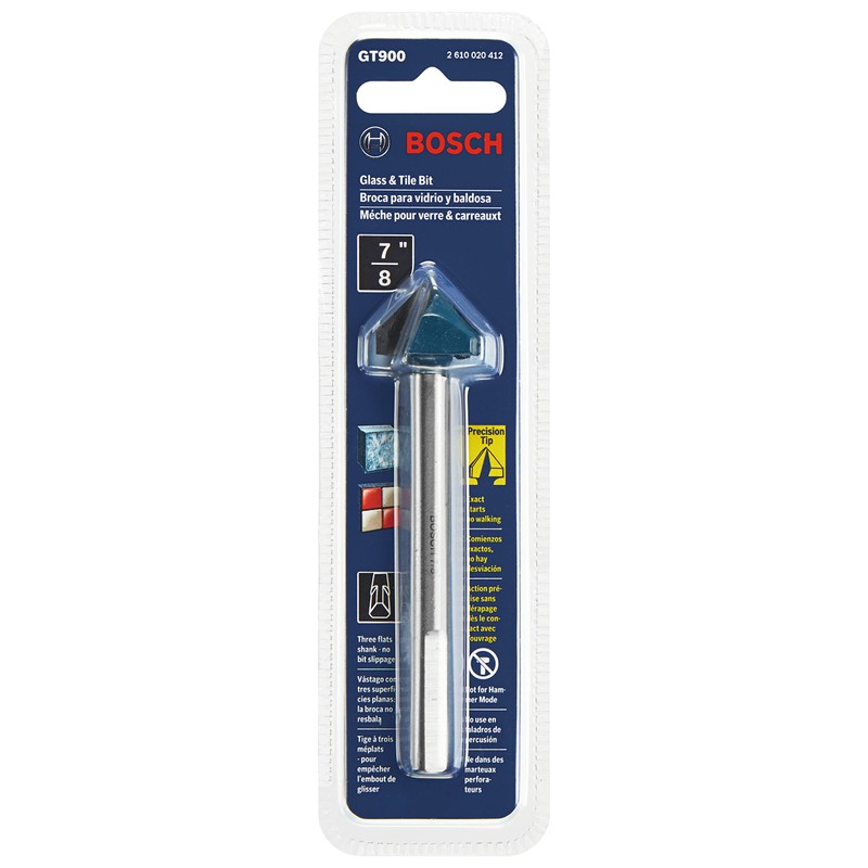 Bosch GT900 7/8inch Carbide Tipped Glass, Ceramic and Tile Drill