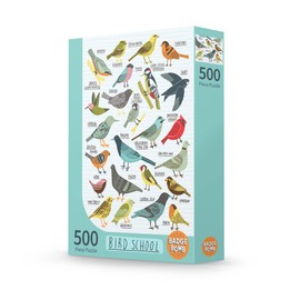 Badge Bomb Bird School Puzzle 500 Piece, 1 EA