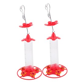 Kisangel 2pcs Hummingbird Feeder Design for Outdoor Garden and Clean Hanging Bird Feeder for Patios and Yards