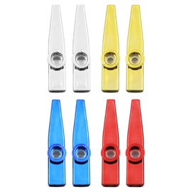 POFET 8Pcs Kazoo, Multipack Kazoo Metal Kazoo kazoo Instrument Gazoo Musical Instruments for Kids Gift Instrumental Accompaniment