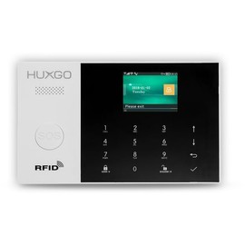 HUXGO® Control Panel of Alarm System HXA003 4G with WiFi and GSM 4G LTE Module | Control via Tuya Smart App, SMS and Call, SOS Emergency Function