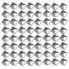 TRIXES 200pcs 7mm Silver Clothing Pyramid Studs Nickel Rivet Leathercraft