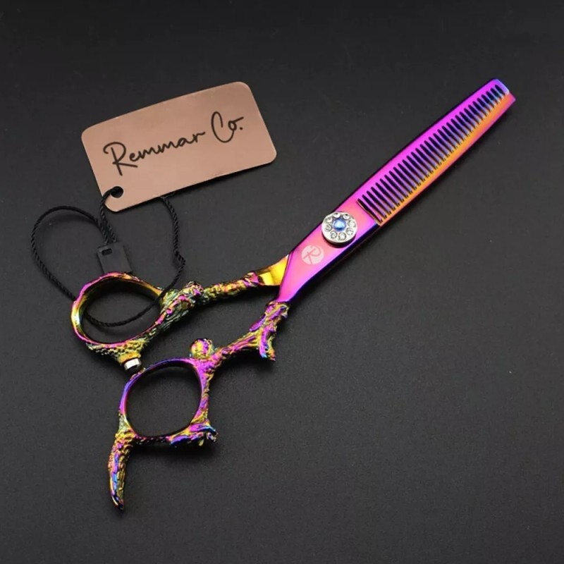 Remmar Co Set 2 Tijeras + Peines 6 Estilista Barbero