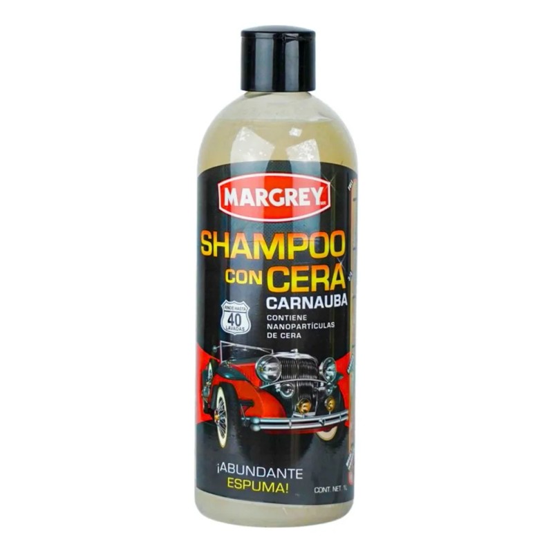 Shampoo Con Cera Autos Y Motos 1lt Alta Espuma Margrey